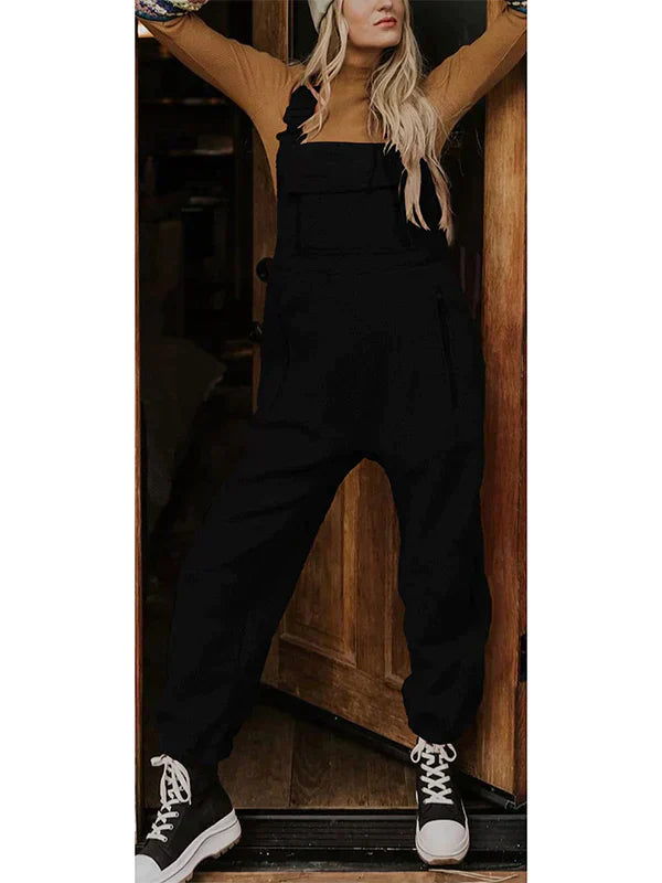 Martha - Women's thermal fleece overall with zip pockets