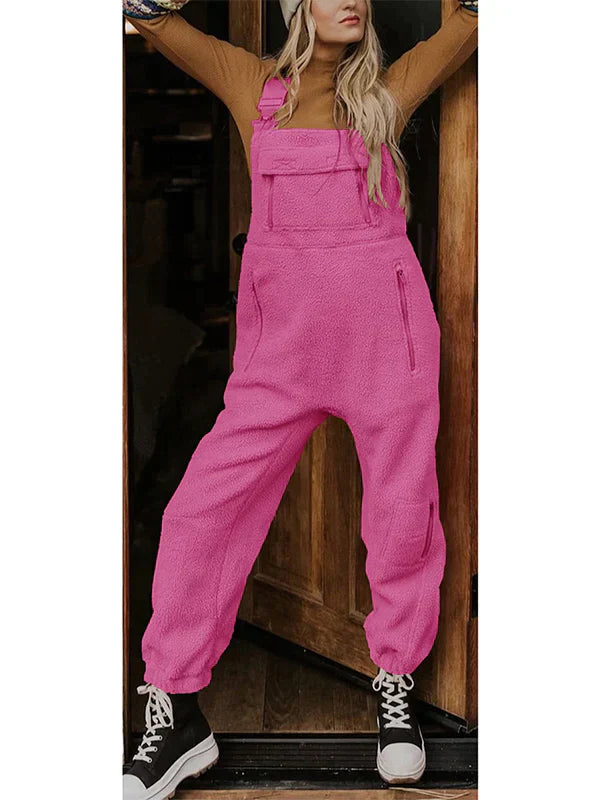 Martha - Women's thermal fleece overall with zip pockets