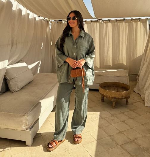 Eloise - Silk Cotton Long Sleeve &amp; Pants Set