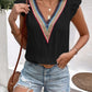 Maja | Ruffled V-Neck Blouse - Cap Sleeve Women's Top