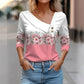 Rezza – Stylish Long-Sleeve Floral Print Blouse