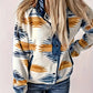 Nola - Aztec pattern jacket with button closure