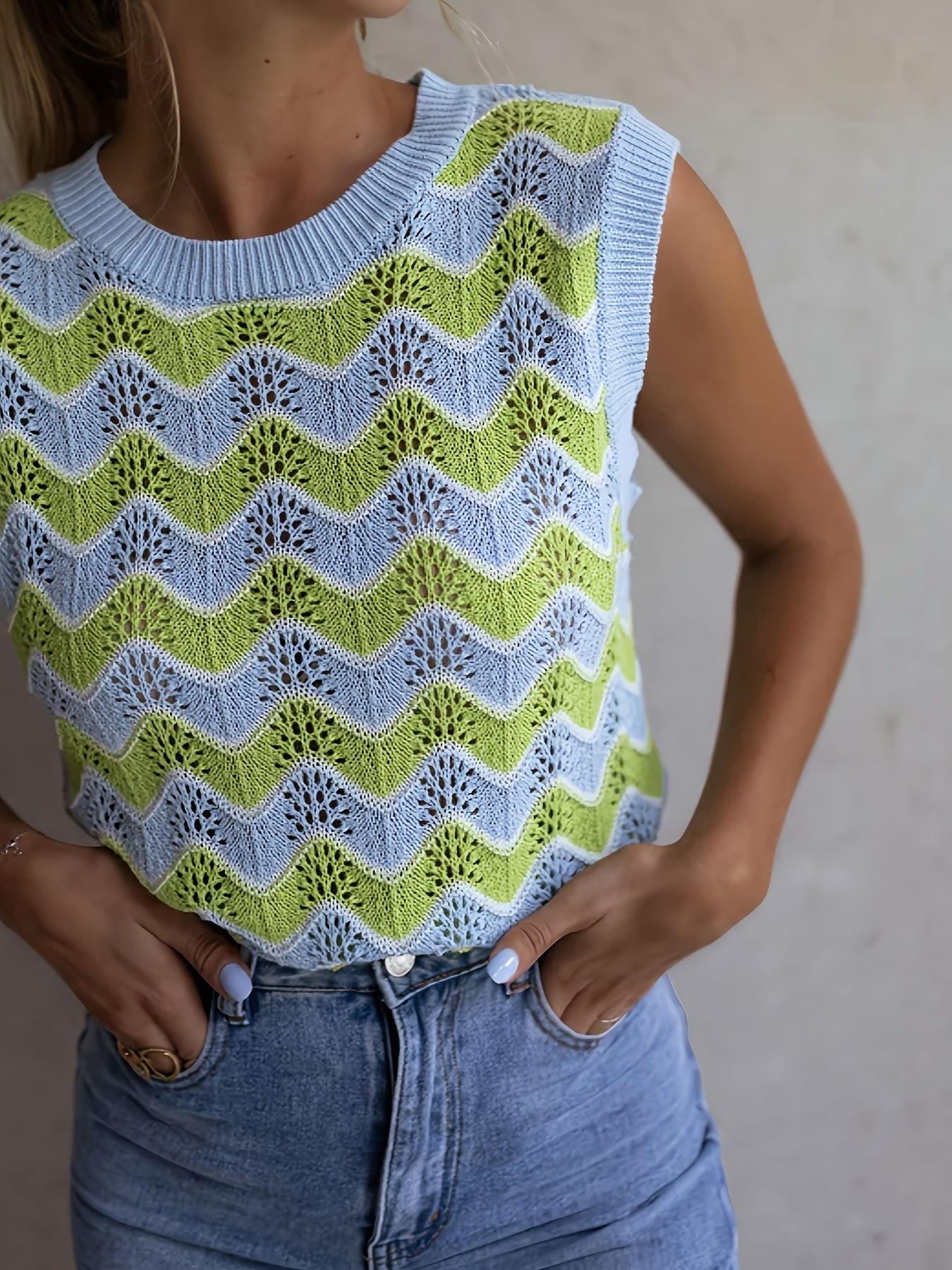 Trendy Summer Top in Knit Look | Buy 1, Get 1 Free - StrickGlow