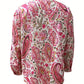 Megan – long-sleeve shirt with paisley print and buttons
