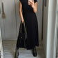 Coralyn - Simple Plain Pleated Dress
