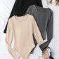 3-Pack Casual Long Sleeve Bodysuits for Women