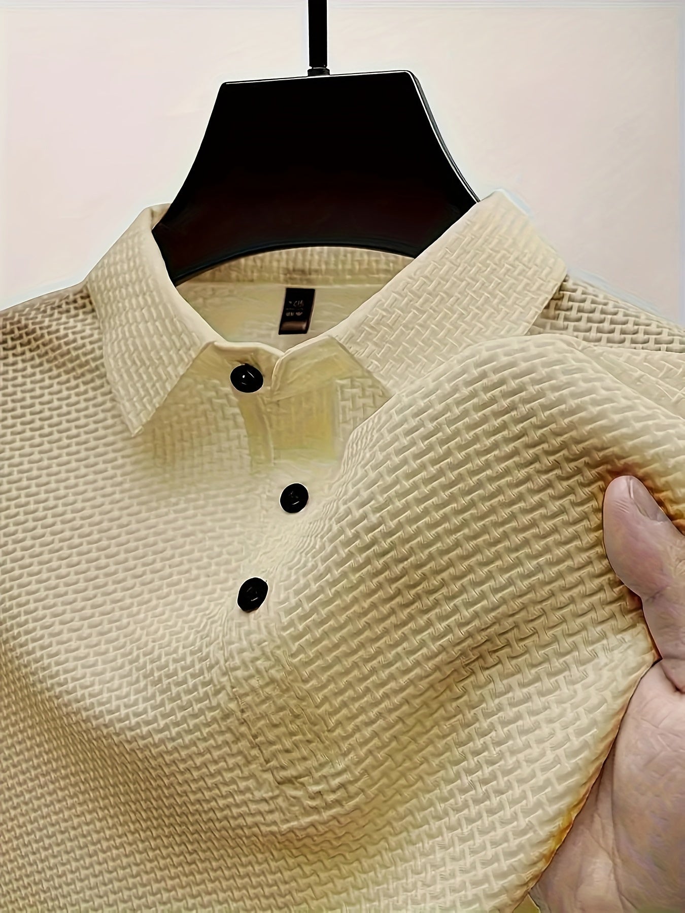 Shirt - Sporty - Jacquard - Short Sleeve - Ideal for Summer Outfits