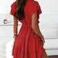 Aveline - A-line dress with short sleeves