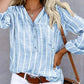 Renata | Striped Blouse - Stylish Women's Neck Design
