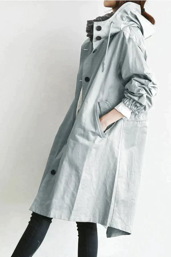 Maris Waterproof Oversized Mid-Length Trench Coat