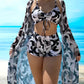 Alma - 3-piece bikini set with floral pattern
