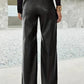 Gwendolyn - Leather straight leg