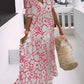 Audrey - Printed Short Sleeve Maxi Dress