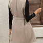 Adeline - Clasi double checked cardigan coat with belt