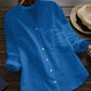 Casual loose linen-cotton shirt