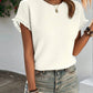 Vespera – Casual Summer T-Shirt with Round Neck and Short Sleeves