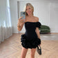 Stormie | Elegant Flower Mini Dress