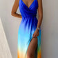 FLOUNY - Maxi Dress with Tropical Pattern
