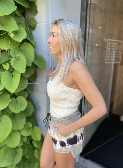 Women's Summer Top in X-Wrap Style | Xenia