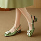 JAYLENE | FLORAL PEARL STRAP HEELS