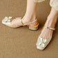 JAYLENE | FLORAL PEARL STRAP HEELS