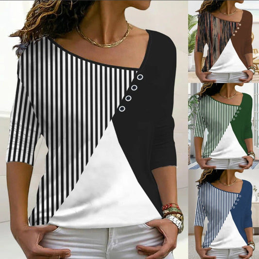 V-Neck T-Shirt for Women - Summer 2025 Collection by MirtesShirt