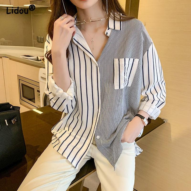 Anas Blouse Pinstripe Blouse for Women - Spring 2025 Collection
