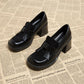 Anita - Chunky leather shoes