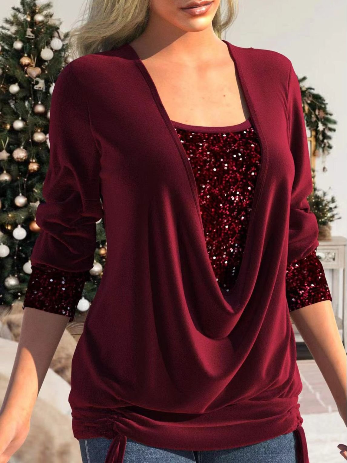 Glamorous and Comfortable Summer Sparkle Top – Luna