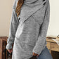 Asymmetric Summer Shirt with Waterfall Collar - Liora