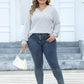 Long Sleeve Ripped T-Shirt Top in Plus Size for Summer 2025