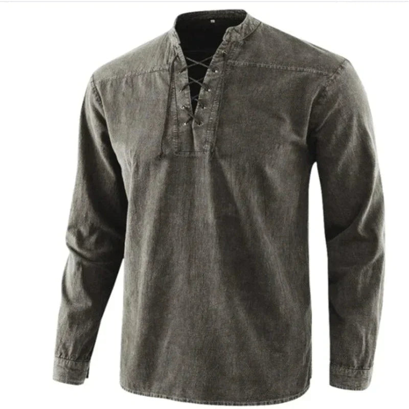 Hanski - Men's V-neck shirt