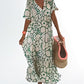 MEZRA | RELAXED FLORAL MAXI DRESS