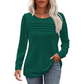 Pleated Long Sleeve Tunic Top in Spring Style 2025 – Sarah