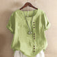 Short Sleeve Blouse with Round Neck for Spring 2025 – Nora