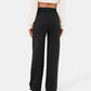 High Waisted Elastic Casual Pants - Sophia