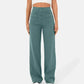 Women's High Waist Straight Leg Elastic Casual Pants