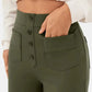 High Waisted Elastic Casual Pants - Sophia