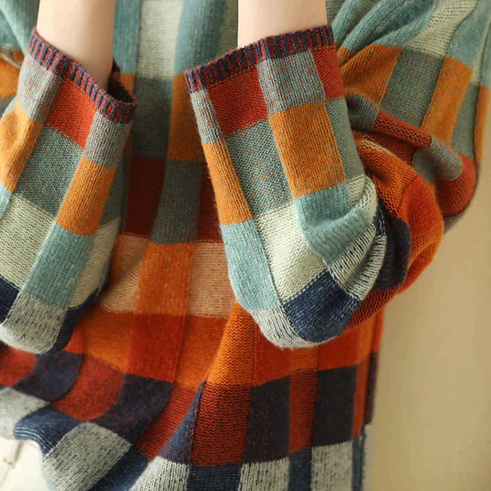 Doris - Checked turtleneck