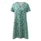 KAIRA | LEAF PRINT SHIFT DRESS