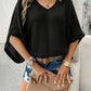 Ishika | Summer Hollow-Out Batwing Cover-Up Blouse - Trendy & Comfortable