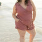 Berenice - Built-in Bra Mom's Swimsuit Romper