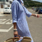 Colen | Classic Striped Shirt Dress