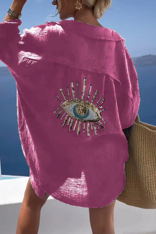 Maisie - Casual shirt with sequins