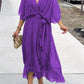 Monica - chiffon dress with V-neck, elegant and stylish