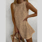 Sleeveless A-Line Dress for Women with Floral Embroidery - Neolysa