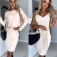 Clara - Sleeveless dress with matching sweater