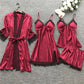 Luxurious Satin Nightgown Set - Aurora
