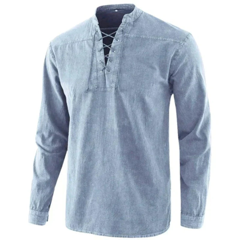 Hanski - Men's V-neck shirt