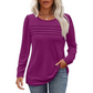 Pleated Long Sleeve Tunic Top in Spring Style 2025 – Sarah